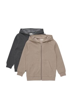Minymo Sweatvest (2-pack) 2563 Fossil