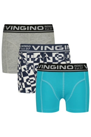Vingino B-SO25 Logo 3-pack boxer 910 Grey Mele