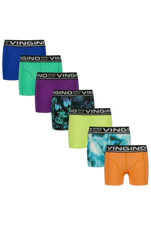 Vingino B-SO25 Palm 7-pack boxer 1537 Sodalite Blue