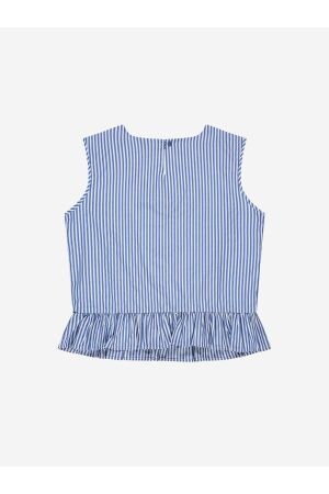 Nik&Nik blouses 7108 Azure Blue/Off White G 8-511 2503