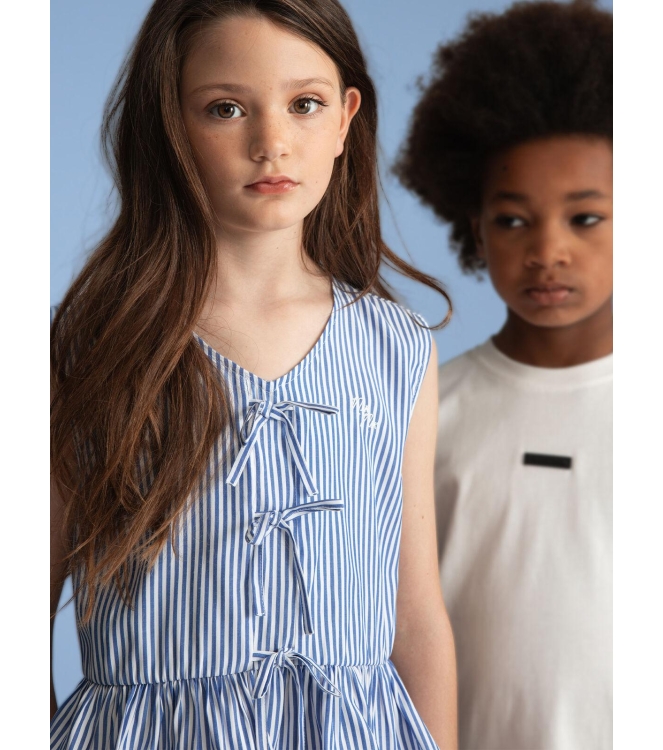 Nik&Nik blouses 7108 Azure Blue/Off White G 8-511 2503