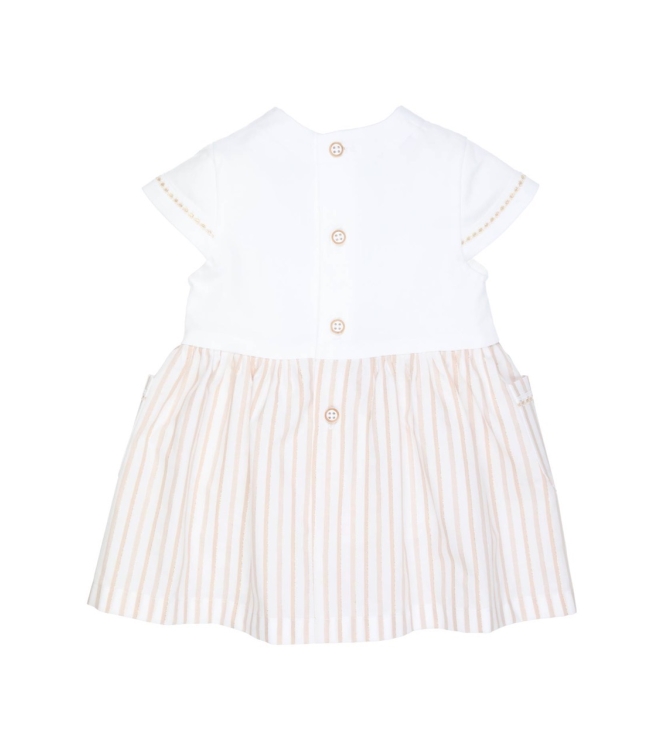 Gymp jurken Beige - White 470-4389-10