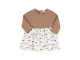 Gymp jurken OW-CM Off White - Camel 470-4732-10