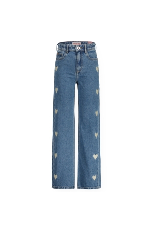 Vingino Cato Heart Wide Leg Jeans 158 Light Vintage