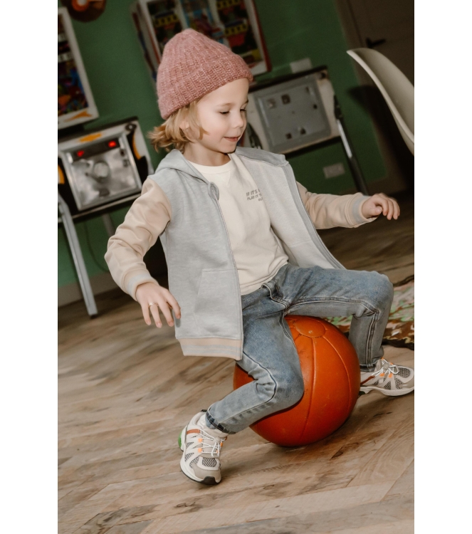 Daily7 truien & vesten 1220 Medium Grey Melange 920184