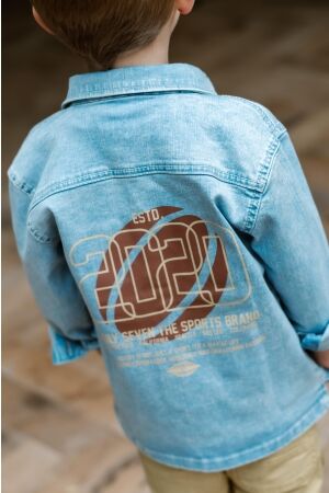 Daily7 Denim Overhemd Backprint 7460 Denim