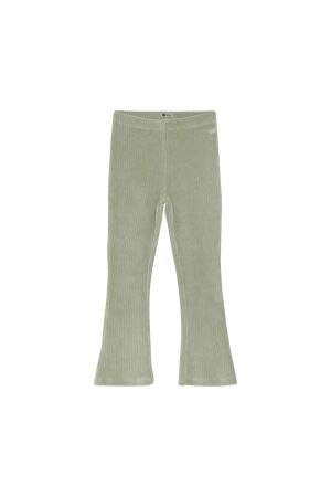 Daily7 Flared Broek Velvet 8406 Cool Mint