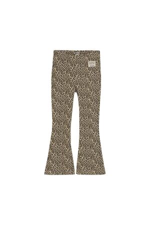 Daily7 Flared Broek Animal 2227 Latte Sand
