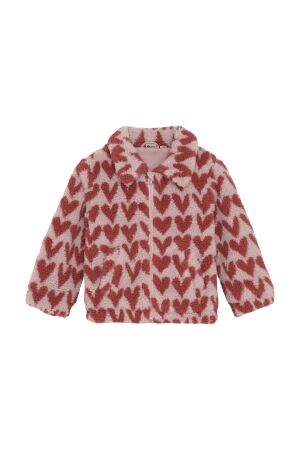 Daily7 Teddy Jacket Heart 5013 Pale Mauve