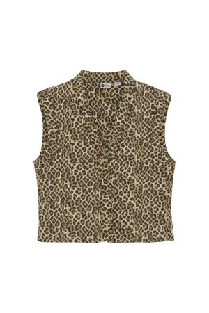 Daily7 Gilet Padded Animal 2227 Latte Sand