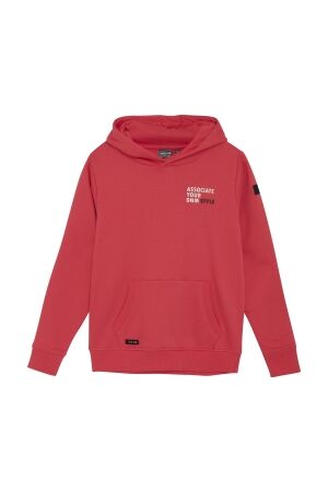 Indian Blue Jeans Hoodie IBJ 4041 Hibiscus Red