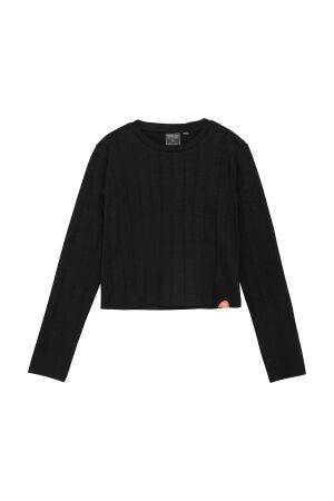Indian Blue Jeans T-shirt Cropped 1999 Black