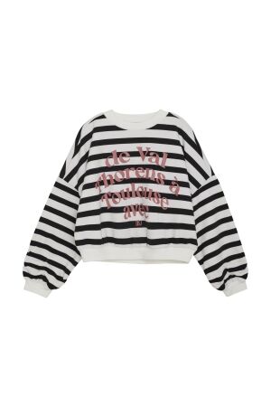 Indian Blue Jeans Sweater Stripe 1103 Cloud