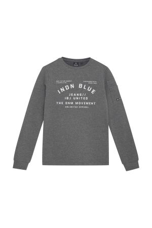 Indian Blue Jeans T-shirt Indian Blue 1223 Dark grey melange