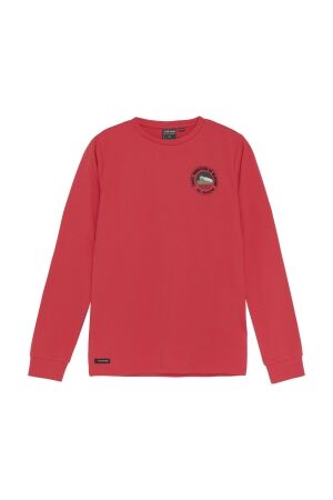 Indian Blue Jeans T-shirt Round print 4041 Hibiscus Red