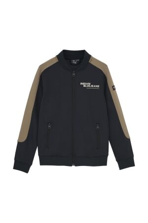 Indian Blue Jeans Sweatvest met rits 1919 phantom