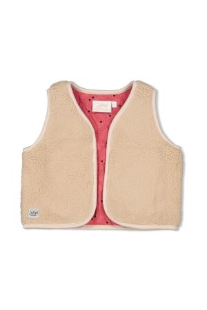 Jubel Teddy gilet - Queen Of Hearts 600 Offwhite