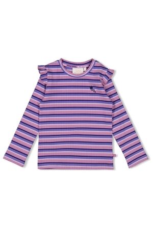 Jubel Longsleeve rib met streep - Wild Soul 256 Violet