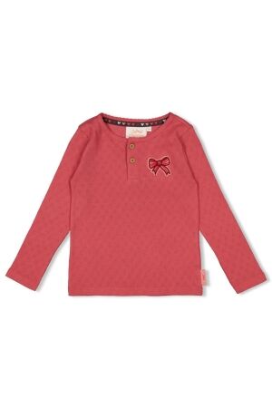 Jubel Longsleeve ajour rib - Queen Of Hearts 150 Roze