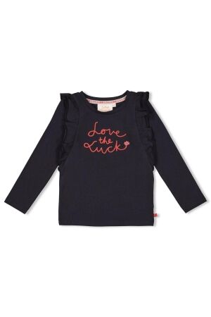 Jubel Longsleeve ruches - Queen Of Hearts 750 Antraciet