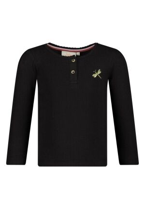 Jubel Longsleeve ajour rib - Shine Bright 750 Antraciet
