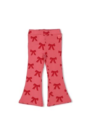 Jubel Flared broek AOP - Queen Of Hearts 150 Roze