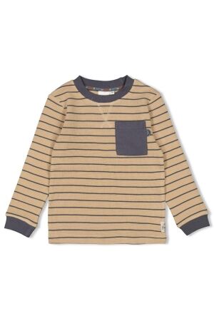 Sturdy Longsleeve streep wafelstructuur - Couch Club 450 Zand