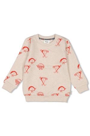 Sturdy Sweater AOP - Couch Club 610 Offwhite melange