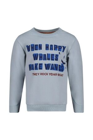 Sturdy Sweater - Waves and Whales 015 Blauw