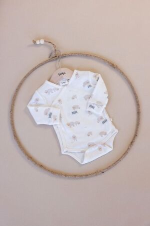 Feetje Wikkelromper AOP - Sleepy Sheepy 630 Creme
