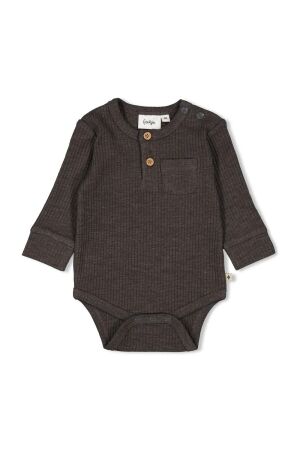 Feetje Romper rib - Rawrsome 755 Antraciet melange