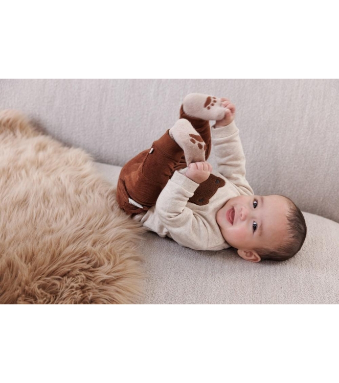 Feetje beenmode 730 Taupe melange 50400344
