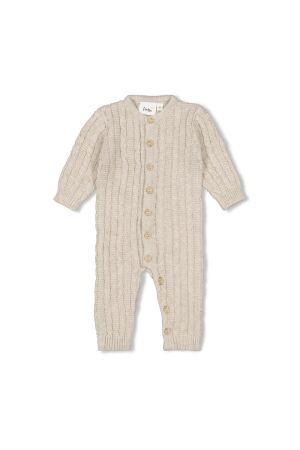 Feetje Pak gebreid - The Knits 730 Taupe melange