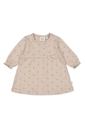 Feetje Jurk rib AOP - Morning Sun 730 Taupe melange
