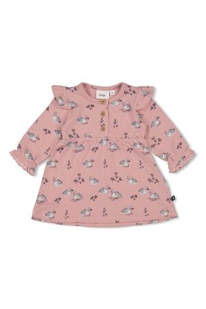 Feetje Jurk AOP - Swanlake 150 Roze