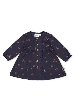 Feetje Jurk rib AOP - Swanlake 010 Marine