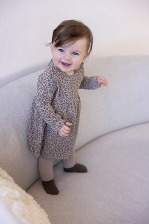 Feetje jurken 730 Taupe melange 51400569