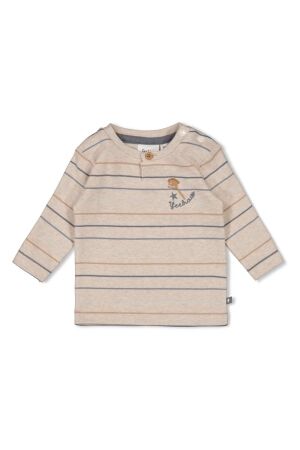 Feetje Longsleeve streep - Howdy 730 Taupe melange