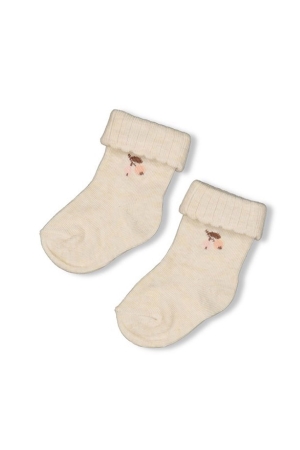 Feetje Little Rosebud - Sok 610 Offwhite melange