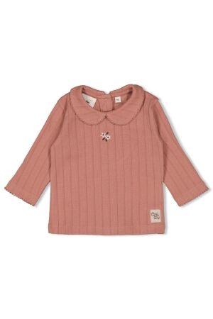 Feetje Longsleeve pointelle rib - Woodland Bloom 285 Mauve
