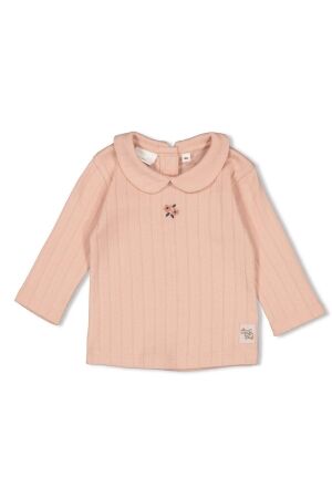 Feetje Longsleeve pointelle rib - Woodland Bloom 150 Roze