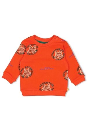 Feetje Sweater AOP - Chasing Trails 350 Oranje