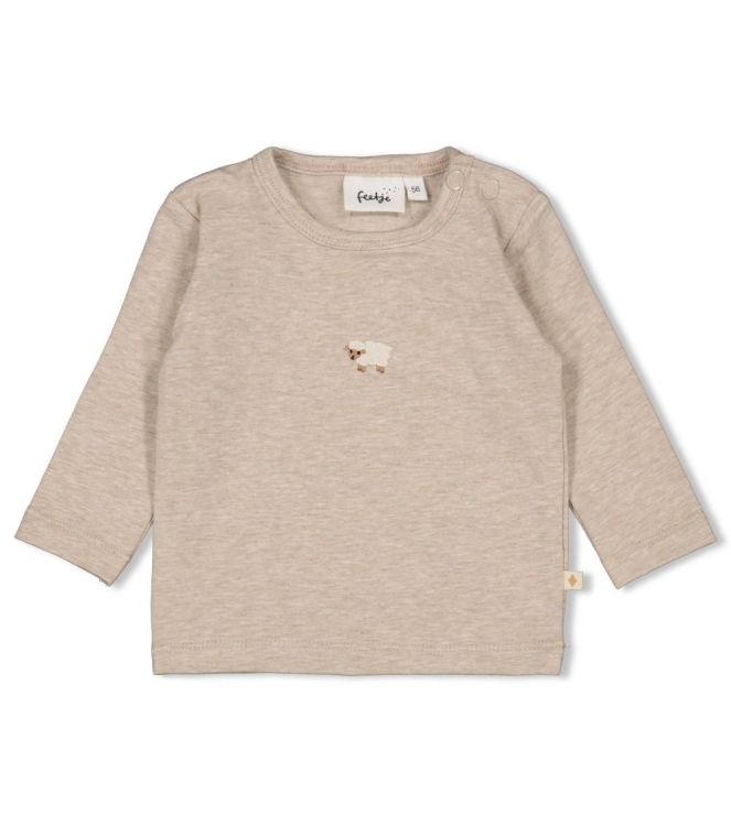 Feetje shirts 730 Taupe melange 51602680