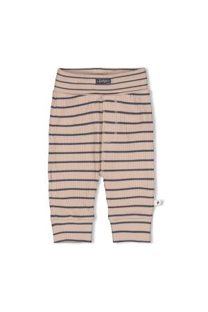 Feetje Broek rib met streep - Narwal 710 Taupe