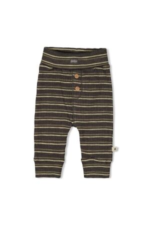 Feetje Broek rib met streep - Rawrsome 755 Antraciet melange