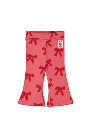 Feetje Flare broek AOP - Queen of Hearts 150 Roze