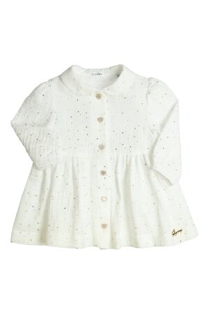 Gymp Jurk Malou Off White - Gold