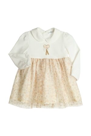 Gymp Jurk Joelly Off White - Gold