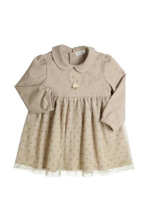 Gymp Jurk Tiara Beige - Gold