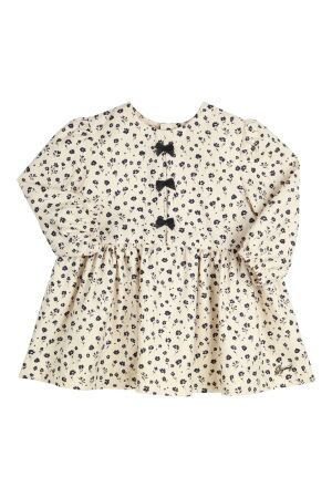 Gymp Jurk Dina Ecru - Black
